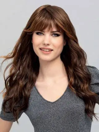 Perruque cheveux naturels femme - Châtain long Ma boutique